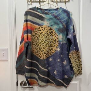 Colorful Abstract Women's Sweater